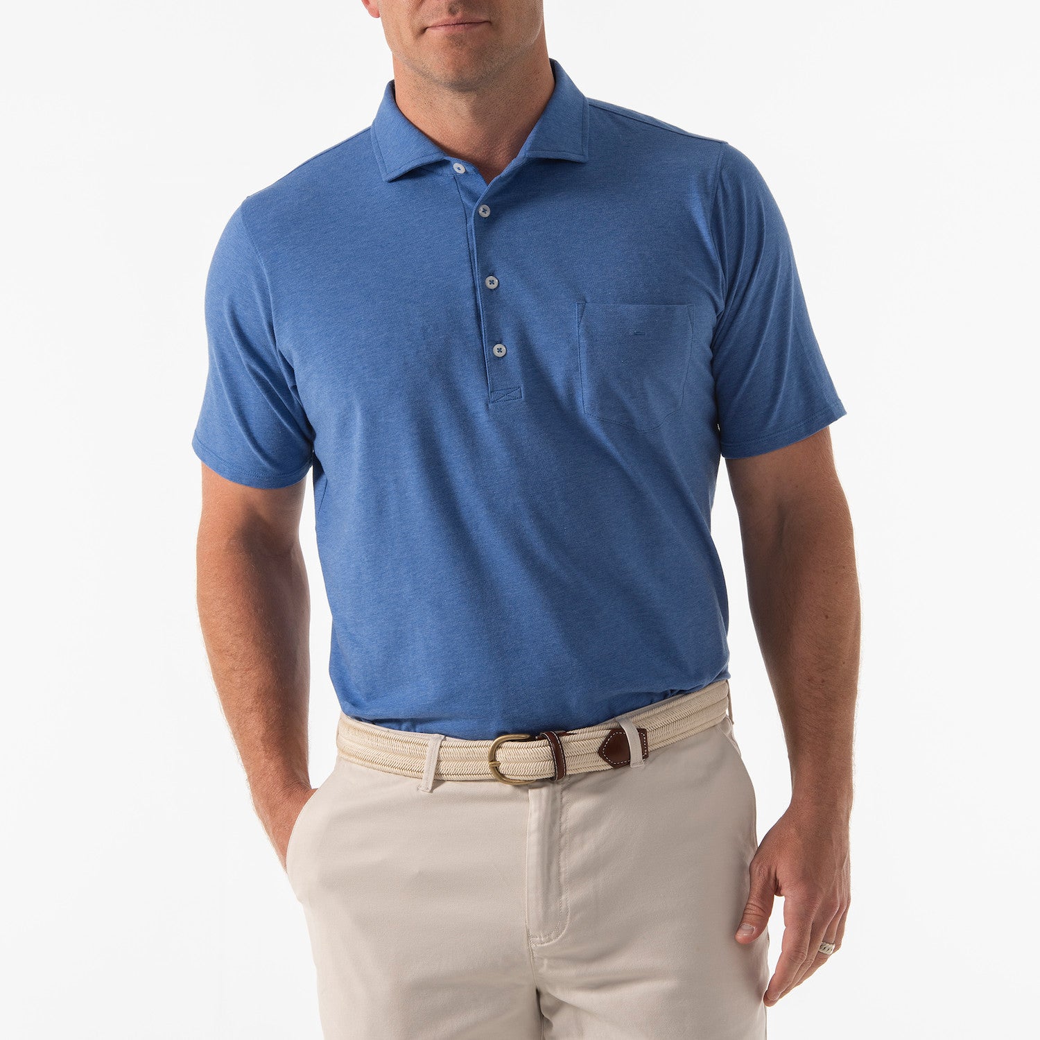 MID OCEAN POLO - COLTRANE HEATHER